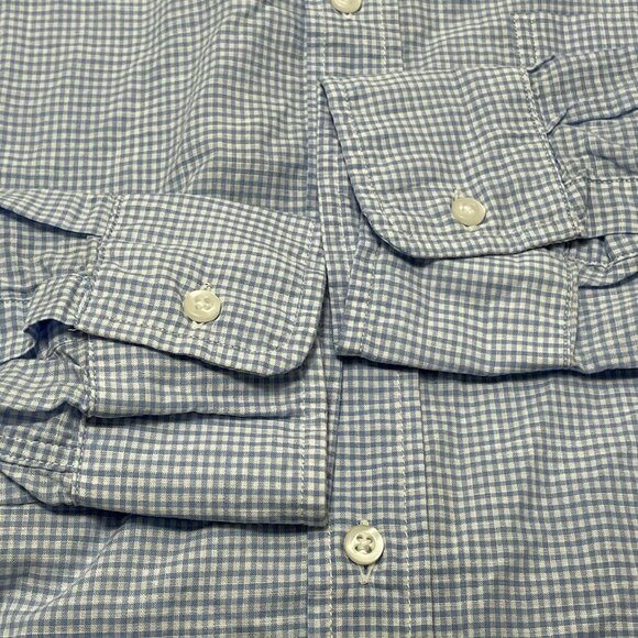 Frank Eileen Luke Button Dress Shirt Men Size S Check Preppy Workwear Modern Top - Picture 6 of 11